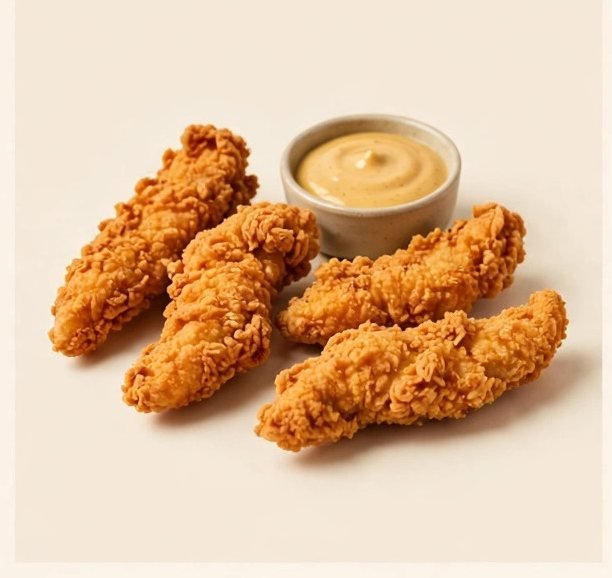 Chick-fil-A Chick-n-Strips®, illustrated artwork created for Menuu Guide