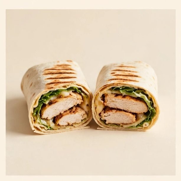 Chick-fil-A Cool Wrap®, illustrated artwork created for Menuu Guide