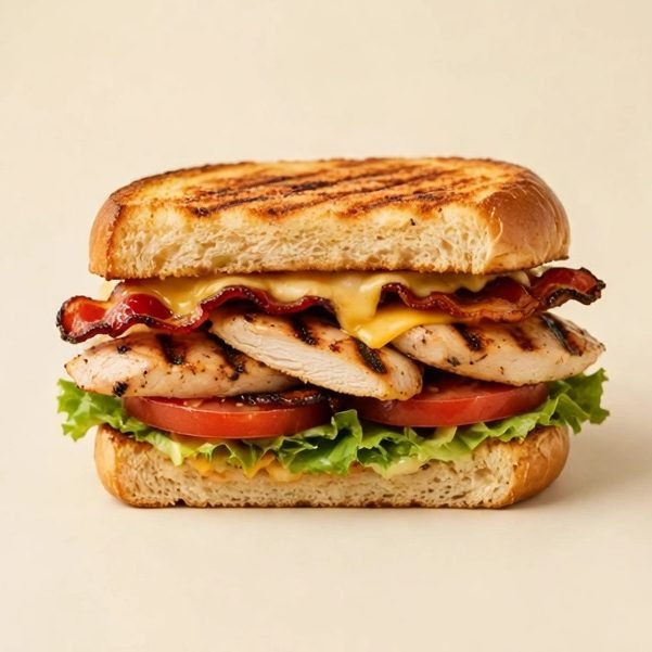 Chick-fil-A® Grilled Chicken Club Sandwich, illustrated artwork created for Menuu Guide