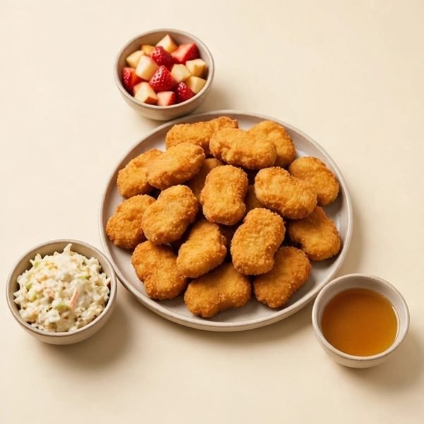 Chick-fil-A® Nuggets Family Style Meal, illustrated artwork created for Menuu Guide