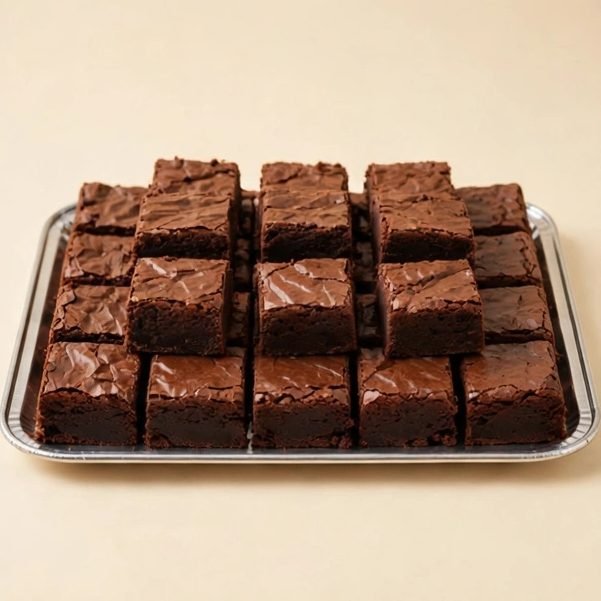 Chocolate Fudge Brownie Tray, illustrated artwork created for Menuu Guide
