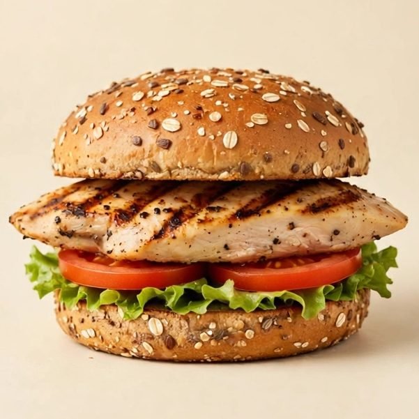 Grilled Chicken Sandwich, illustrated artwork created for Menuu Guide