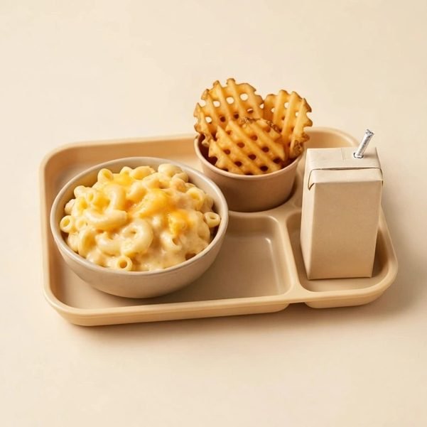 Mac & Cheese Kid's Meal, illustrated artwork created for Menuu Guide