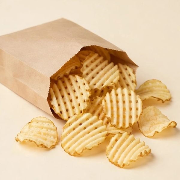 Original Flavor Waffle Potato Chips, illustrated artwork created for Menuu Guide