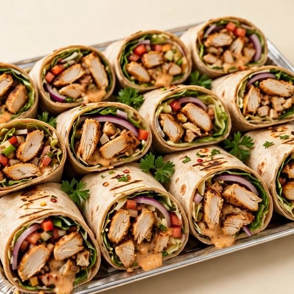 Spicy Cool Wrap® Trays, illustrated artwork created for Menuu Guide