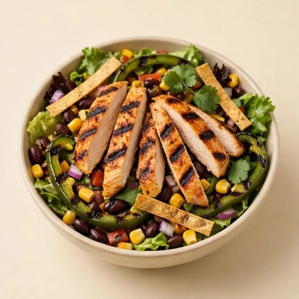 Spicy Southwest Salad, illustrated artwork created for Menuu Guide