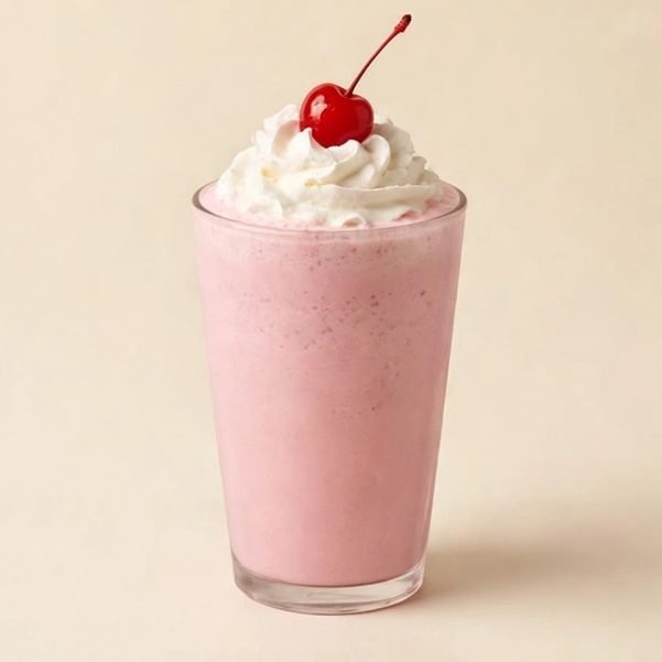 Strawberry Milkshake, illustrated artwork created for Menuu Guide