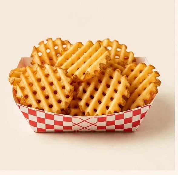 Chick-fil-A Waffle Potato Fries®, illustrated artwork created for Menuu Guide